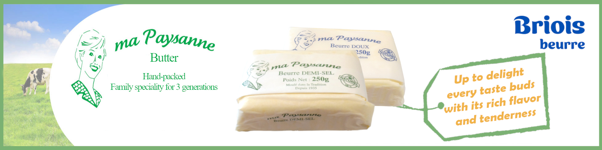 MA PAYSANNE hand molded butter